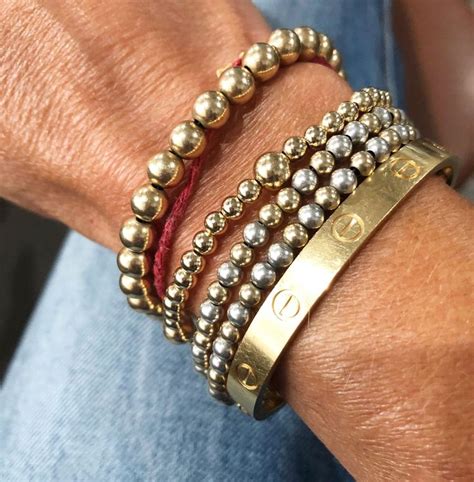 bracelet stack cartier|cartier bracelet stack in style.